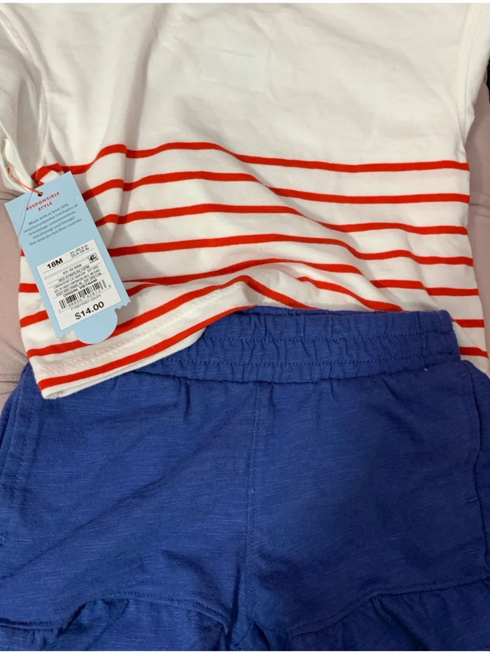 Red, White and Blue with Sequin Star Outfit 18 months